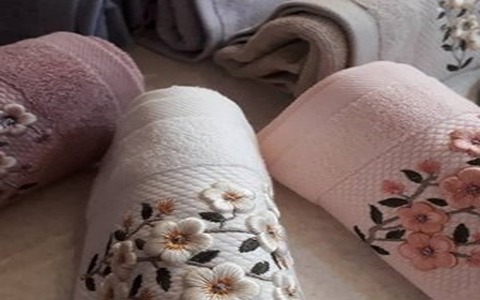 تصویر 1 از خرید و قیمت حوله گل برجسته + فروش عمده